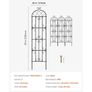 Garden Trellis for Climbing Plants, 87 x 20 in, 4 Packs Rustproof Metal Garden Flower Trellis, Outdoor Climbing Rose Trellis Cucumbers Support, Decorative Clematis Trellis for Courtyards Lawns Image 6