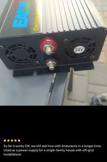 Inverter 220V 5000W 24V Pure Sine Wave Voltage Converter 24v to 220 Power truck  Micro Inverter