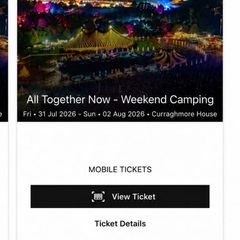 All together now Campervan ticket