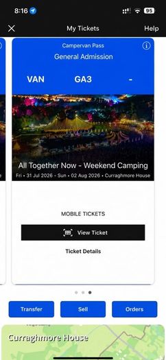 All together now Campervan ticket
