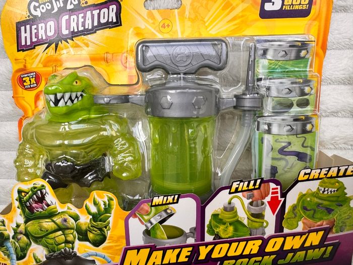 Heroes of Goo Jit Zu Hero Creator Rockjaw Mix Fill Create Your Own Action Figure Damaged Box Please see photos