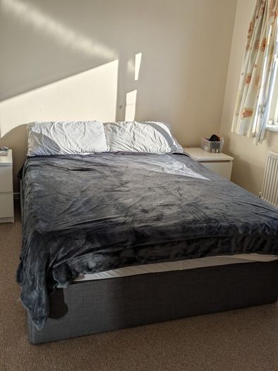 IKEA king bed with storage + Emma mattress