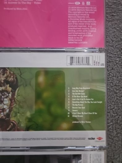 Elton John CDs Collection: Peachtree Road / The Big Picture / Songs From The Coast.