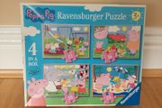 Ravensburger Peppa Pig Four in a Box Jigsaw Pack