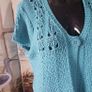 Per Una Turquoise Crochet Cardigan ,UK 16 , Mint Condition, AV Image 2