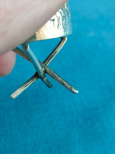 Miniature 19th century 800 silver chalice