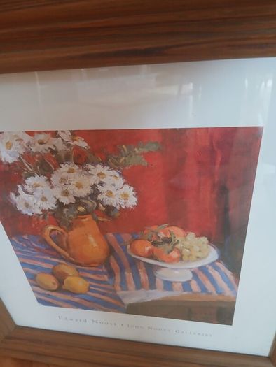 Framed Art Print: "The Striped Cloth" by Edward Noot