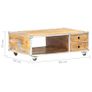 Coffee Table 89x59x33 cm Solid Rough Mango Wood Image 7