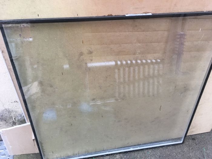 Double-glazed window glass panes, uPVC side-window