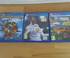 PS4 Game Bundle - Rocket League Collector's Edition, Just Cause 3, FIFA 18 Lot