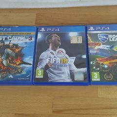 PS4 Game Bundle - Rocket League Collector's Edition, Just Cause 3, FIFA 18 Lot