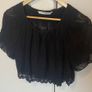 Zara embroidered cape top Image 2