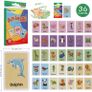 Kids Flash Cards Set Flash Cards for Children Early Learning Flash Cards Flash Cards for Toddlers Age 2-4 Baby Cards for Toddlers 1 2 3 4 years 4 Pack-144pcs Animals Fruits Body Parts & Colors Image 2