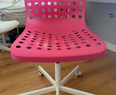 Pink Ikea swivel chair