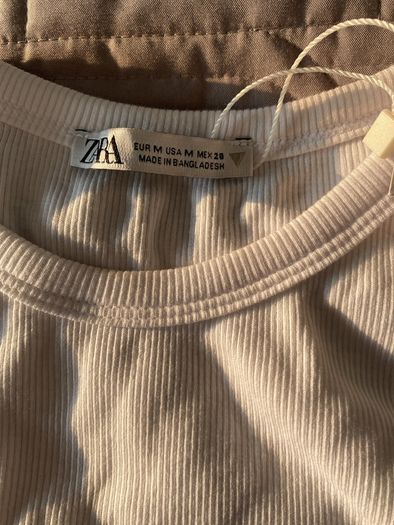 BNWT Zara White Vest Top Size M