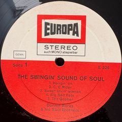 Donnie Burke & Hos Soul Brothers - The Swingin' Sound of Soul. Lovely clean 1968 German pressing. No cover so a total bargain.