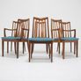 Vintage Set of Six Teak Fresco Dining Chairs With Carvers, G-Plan, United Kingdom, 1960s. Image 3