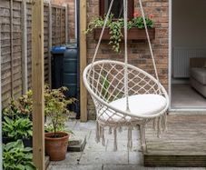 Boho Macrame Style Hanging Swinh Chair Indoor/Outdoor