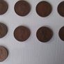 30. English Half Penny Coins. Image 2