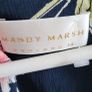 VINTAGE Mandy Marsh navy floral print midi Sz 14UK Image 5