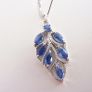 Sterling silver kyanite lever-back earrings 925 Image 8