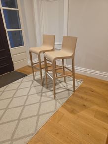 2 Wooden Kitchen Bar stools