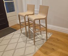 2 Wooden Kitchen Bar stools