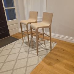 2 Wooden Kitchen Bar stools