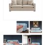 Finline Hudson High Back Sofa bed pristine condition Image 2