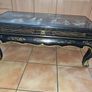 Chinese coffee table made of black lacquer (chinoiserie type) Image 8