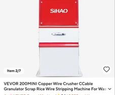 NEW 220v Copper Wire Crusher granulator Copper Cable Granulator