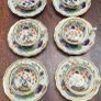 Japanese-inspired Imari pattern with cobalt blue, red, and gold gilding china Image 4