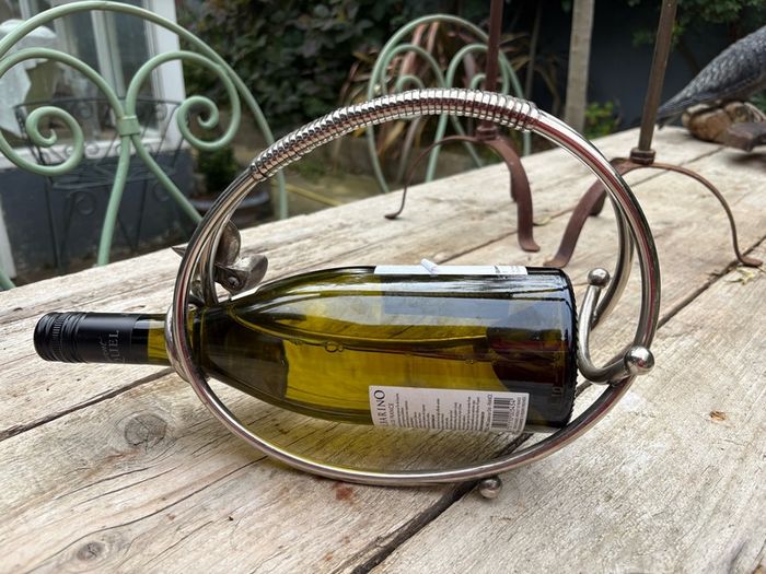 vintage French Silver Plated Bottle server