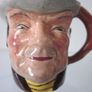 RIDGWAY Sterling Pottery Miniture Character Toby Jug Bill Sykes c. 1950s Image 5