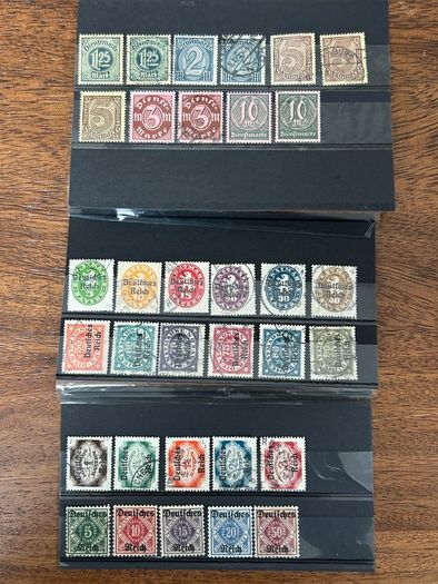 Germany 1872-1945 Reich Collection lot stock 1200+ stamps and 2 Mint sheets