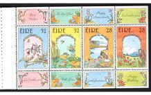 1992 Ireland Greetings Commemorative Stamp Booklet Pane Mint Never Hinged (MNH). Hibernian H50
