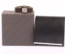Unisex Rado Diastar Watch Silver Ceramic Date Quartz 25mm Working w/ Box&Papers