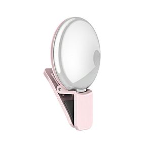 Selfie Portable LED Fill Light Camera Photography iPhone Android Phone-Pink New