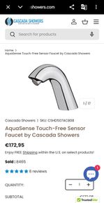 Touchless automatic sensor chrome tap
