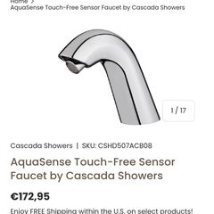 Touchless automatic sensor chrome tap