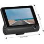 3 Channel 1080P Dash Cam 4" TFT LCD DVR G-sensor Image 6