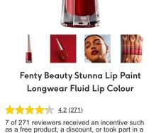 Fenty Beauty Lip paints