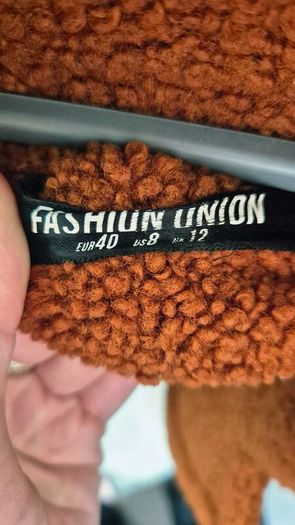 Rust Orange Teddy Coat
