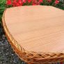 Very Rare Mid Century Wicker Table Image 5