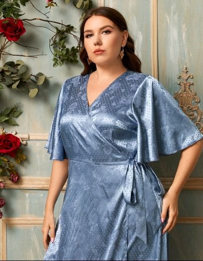 satin maxi dress