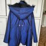 Ted Baker metallic navy parka Image 3