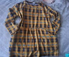 Zara Tartan yellow dress 8-9