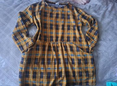 Zara Tartan yellow dress 8-9
