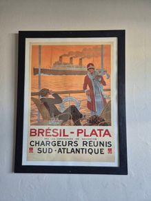 Vintage Art Deco Framed Poster