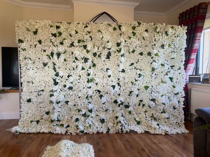 wedding flower wall